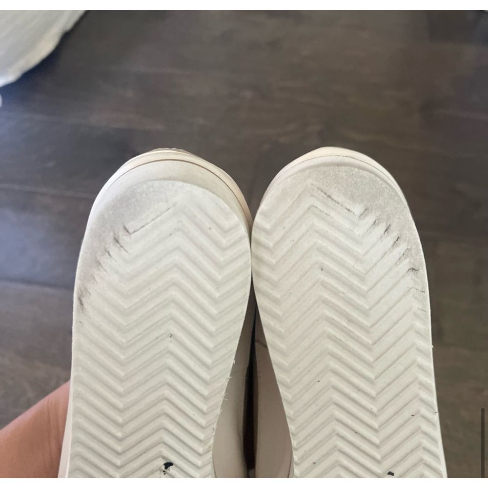 Women's Beige Slingback Platform Flats - Picture 10 of 10
